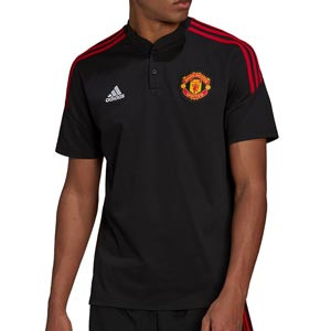 Polo adidas United entrenamiento staff - Polo para técnicos adidas del Manchester United - negro