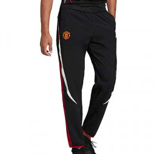 Pantalón adidas United TeamGeist Woven - Pantalón largo de entrenamiento adidas del Manchester United - negro