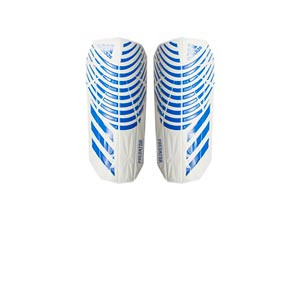 adidas Predator League - Espinilleras de fútbol adidas con mallas de sujeción - blancas, azules