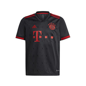 Camiseta adidas 3a Bayern niño 2022 2023 - Camiseta infantil tercera equipación adidas del Bayern de Múnich 2022 2023 - gris oscuro