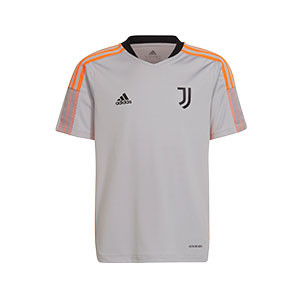 Camiseta adidas Juventus niño entrenamiento - Camiseta infantil de entrenamiento adidas de la Juventus - gris