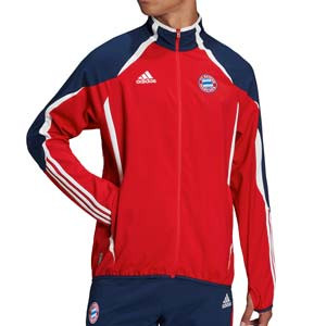 Chaqueta adidas Bayern TeamGeist - Chaqueta de chándal adidas del Bayern de Munich - roja, azul marino