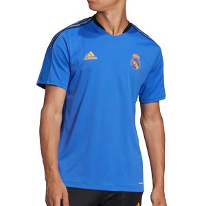 Camiseta adidas Real Madrid entrenamiento - Camiseta manga corta entrenamiento adidas Real Madrid CF - azul