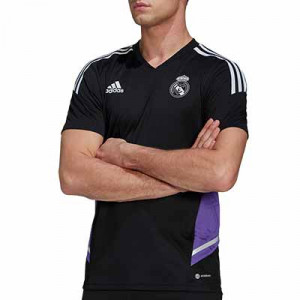 Camiseta adidas Real Madrid entrenamiento staff - Camiseta de entrenamiento para técnicos adidas del Real Madrid CF - negra
