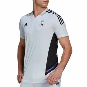 Camiseta adidas Real Madrid entrenamiento - Camiseta de entrenamiento para jugadores adidas del Real Madrid CF - blanca