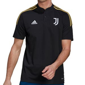 Polo adidas Juventus entrenamiento staff - Polo de entrenamiento para técnicos adidas de la Juventus - negro