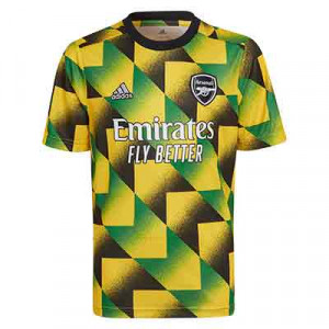 Camiseta adidas Arsenal niño pre-match - Camiseta infantil de calentamiento pre-match adidas del Arsenal - amarilla, verde