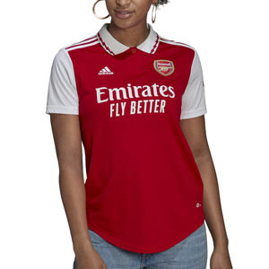 Camiseta adidas Arsenal mujer 2022 2023 - Camiseta mujer primera equipación adidas Arsenal FC 2022 2023 - roja