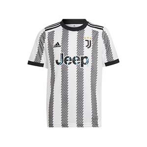 Camiseta adidas Juventus niño 2022 2023 - Camiseta infantil adidas primera equipación Juventus 2022 2023 - blanca, negra