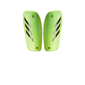 adidas X Pro - Espinilleras de fútbol adidas con mallas de sujeción - verdes