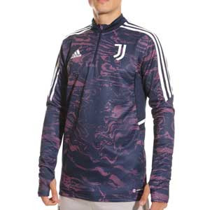 Sudadera adidas Juventus entrenamiento UCL - Sudadera de entrenamiento adidas de la Juventus para la Champions League - azul marino, rosa