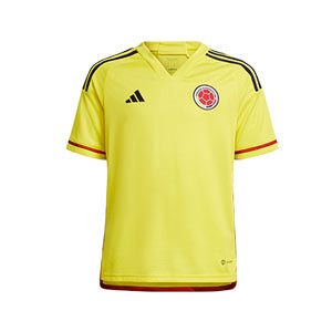 Camiseta adidas Colombia niño 2022 2023 - Camiseta primera equipación infantil adidas selección Colombia 2022 2023 - amarilla