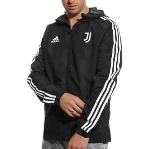 Cortavientos adidas Juventus DNA Windbreaker - Chaqueta cortavientos adidas de la Juventus - negra