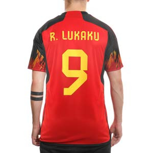 Camiseta adidas Bélgica Lukaku 2022 2023