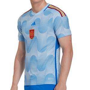 Camiseta adidas 2a España 2022 2023 authentic - Camiseta auténtica segunda equipación adidas de la selección española 2022 2023 - azul celeste