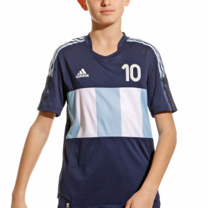 Camiseta adidas Messi niño - Camiseta de entrenamiento infantil adidas Messi - azul marino, celeste