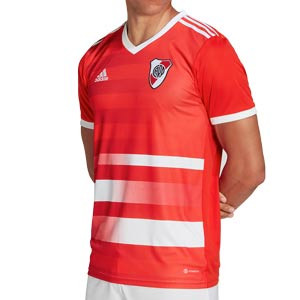 Camiseta adidas 2a River Plate 2022 2023 - Camiseta segunda equipación adidas del River Plate 2022 2023 - roja