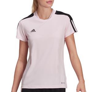 Camiseta adidas Tiro entrenamiento mujer Essentials - Camiseta de manga corta de mujer adidas - rosa pastel