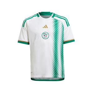 Camiseta adidas Algeria niño 2022 2023 - Camiseta primera equipación infantil adidas de la selección de Algeria 2022 2023 - blanca, verde