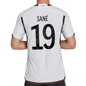 Camiseta adidas Alemania Sané 2022 2023 authentic - Camiseta auténtica primera equipación adidas de la selección alemana de Leroy Sané 2022 2023 - blanca, negra