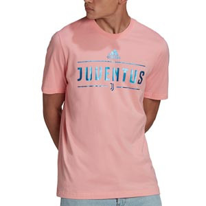 Camiseta adidas Juventus Graphic - Camiseta de algodón adidas de la Juventus - rosa pastel