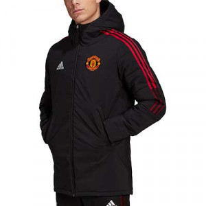 Chaqueta adidas United TeamGeist Padded - Abrigo de invierno acolchado adidas del Manchester United - negra
