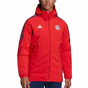 Chaqueta adidas Bayern TeamGeist Padded - Abrigo de invierno acolchado adidas del Bayern de Munich - negra