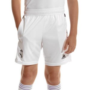 Short adidas Real Madrid niño entrenamiento - Pantalón corto infantil de entrenamiento para jugadores adidas Real Madrid CF - blanco