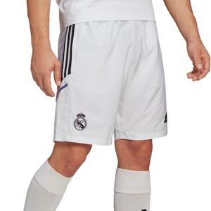 Short adidas Real Madrid Downtime - Pantalón corto de paseo adidas del Real Madrid CF - blanco