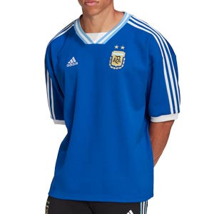 Camiseta adidas Argentina Icon - Camiseta oversize de paseo adidas de la selección argentina - azul