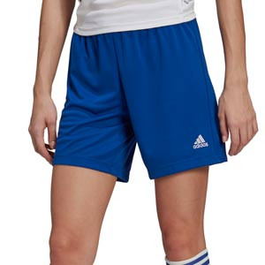 Short adidas Entrada 22 mujer - Pantalón corto de fútbol para mujer adidas - azul