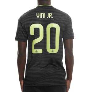 Camiseta adidas 3a Real Madrid Vini Jr 2022 2023 - Camiseta de la tercera equipación de Vinicius Jr adidas del Real Madrid CF 2022 2023 - negra