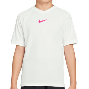 Camiseta Nike niño Dri-Fit Academy 25 HBR - Camiseta infantil para entrenamiento de fútbol Nike - blanca