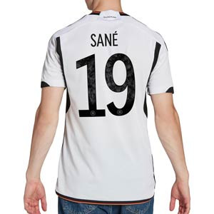 Camiseta adidas Alemania Sané 2022 2023 - Camiseta primera equipación adidas de la selección alemana de Leroy Sané2022 2023 - blanca, negra
