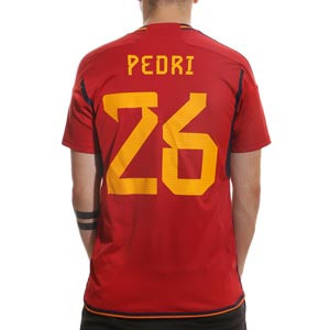 Camiseta adidas España Pedri 2022 2023 - Camiseta primera equipación de Pedri adidas selección española 2022 2023 - roja