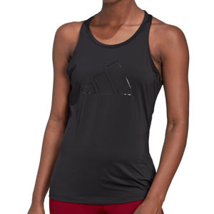 Camiseta tirantes adidas mujer Hiit - Camiseta sin mangas de entrenamiento de fútbol para mujer adidas - negra
