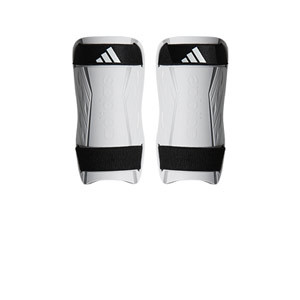 adidas Tiro Training - Espinilleras de fútbol adidas con cintas de velcro - blancas