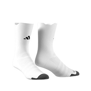 Calcetines adidas Football acolchados - Calcetines de entreno acolchados media caña adidas - blancos