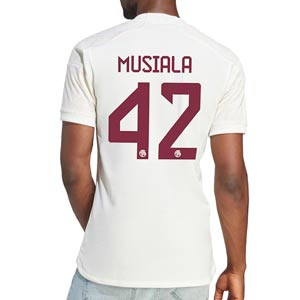Camiseta adidas 3a Bayern Musiala 2023 2024 - Camiseta tercera equipación adidas del Bayern de Múnich de Jamal Musiala 2023 2024 - blanca