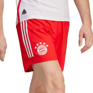 Short adidas Bayern 2023 2024 authentic - Pantalón corto auténtico primera equipación adidas Bayern 2023 2024 authentic - rojo