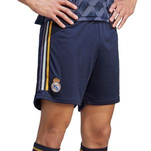 Short adidas 2a Real Madrid 2023 2024 - Pantalón corto segunda equipación adidas 2a Real Madrid 2023 2024 - azul marino
