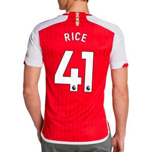 Camiseta adidas Arsenal Rice 2023 2024 - Camiseta primera equipación adidas del Arsenal de Declan Rice 2023 2024 - roja, blanca