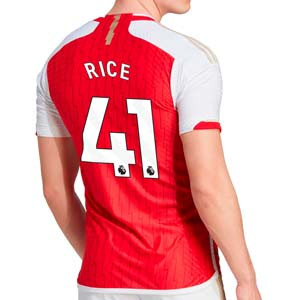 Camiseta adidas Arsenal Rice 2023 2024 authentic - Camiseta primera equipación adidas auténtica del Arsenal FC de Declan Rice 2023 2024 - roja