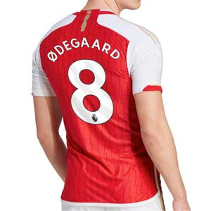 Camiseta adidas Arsenal Odegaard 2023 2024 authentic - Camiseta auténtica primera equipación adidas del Arsenal Odegaard 2023 2024 - roja, blanca