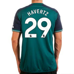 Camiseta adidas 3a Arsenal Havertz 2023 2024 - Camiseta tercera equipacion adidas  Arsenal Saka 2023 2024 - verde
