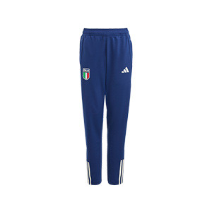 Pantalón adidas Italia entrenamiento niño - Pantalón largo entrenamiento infantil adidas de la selección italiana - azul marino