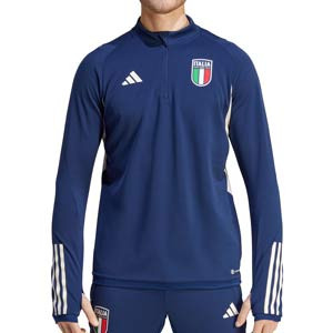 Sudadera adidas Italia entrenamiento - Sudadera de entrenamiento adidas de la selección italiana - azul marino