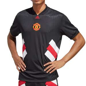 Camiseta adidas United Icon - Camiseta retro adidas del Manchester United FC - negra