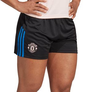 Short adidas United entrenamiento mujer - Pantalón corto de entrenamiento de mujer adidas del Manchester United FC - negro