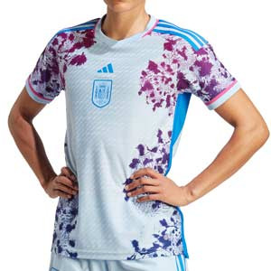 Camiseta adidas 2a España mujer WWC 2023 authentic - Camiseta auténtica de la segunda equipación adidas de la selección de España para el Mundial de fútbol femenino de 2023 - azul celeste